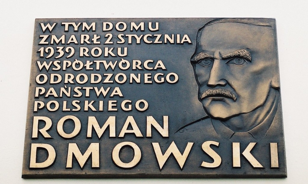 Drozdowo, tablica upamiętniająca R. Dmowskiego Drozdowo tablica upam Dmowskiego