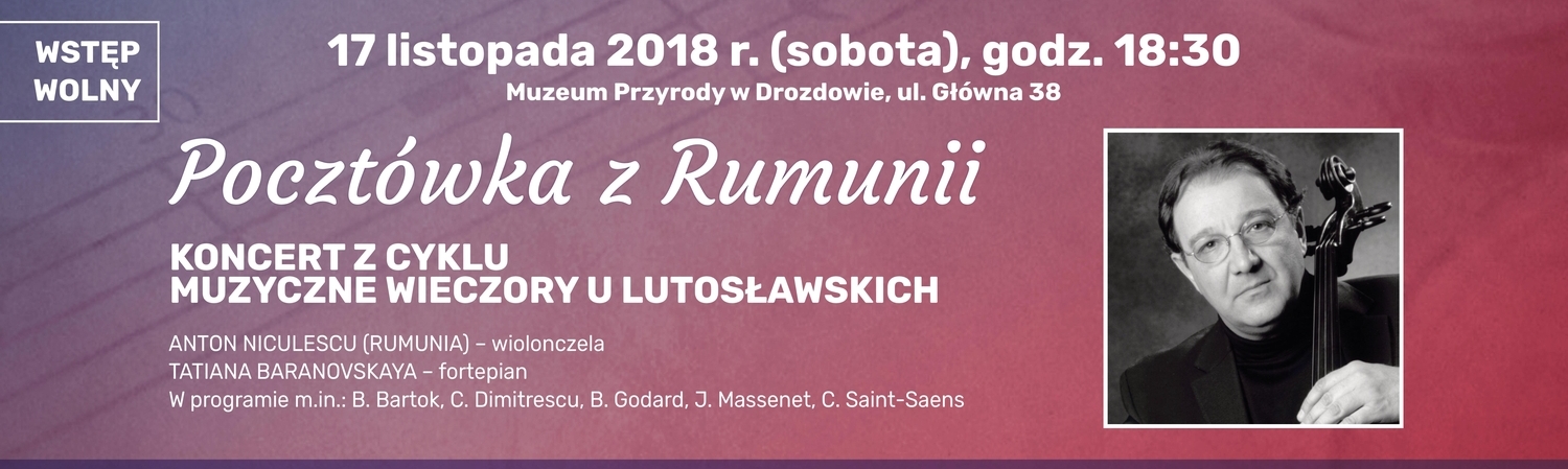 „Pocztówka z Rumunii” - afisz afisz 2018 11 light