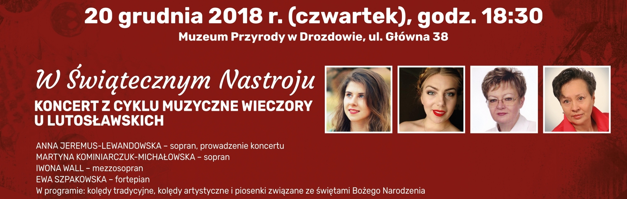 Zaproszenie na koncert - plakat fkwl afisz 2018 12